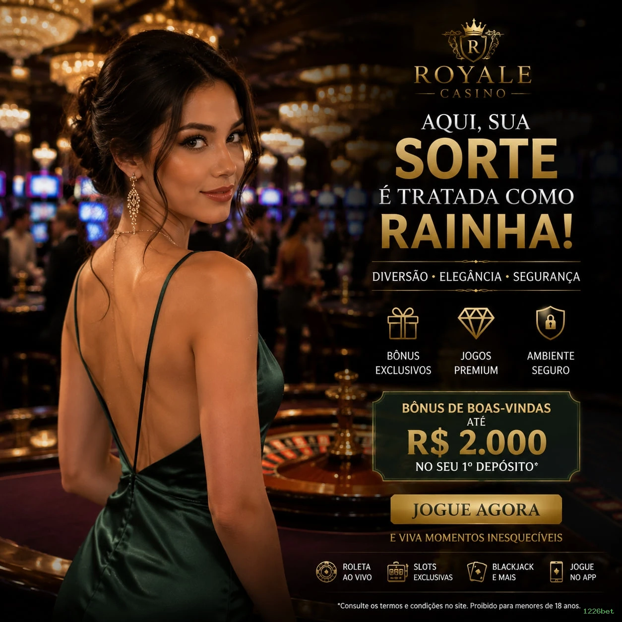 Imagem promocional da 1226bet mostrando a plataforma e suas vantagens